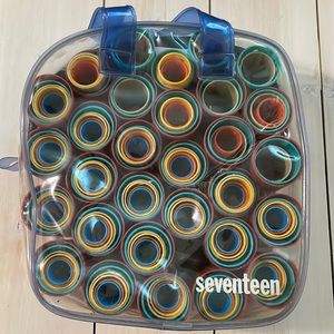 Colorful Rollers in Transparent Bag